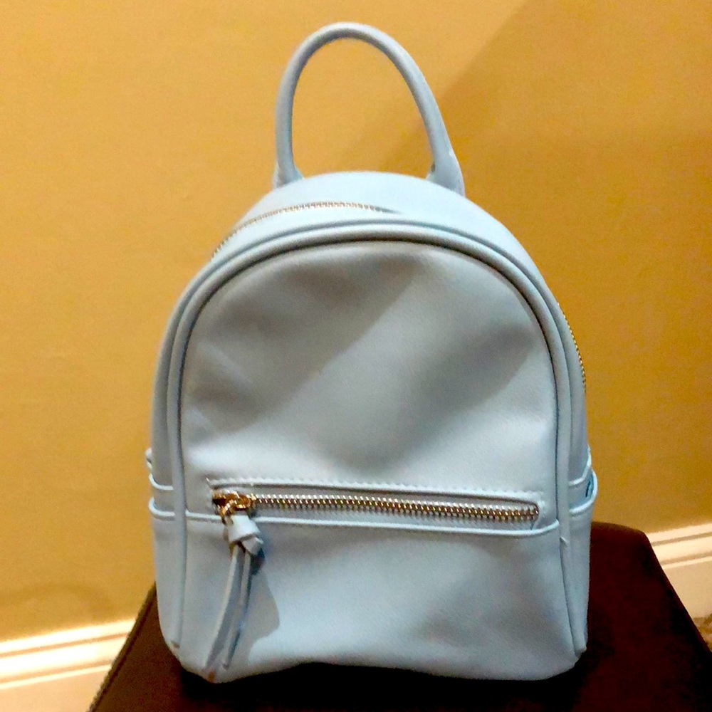 Mossimo girls baby blue mini backpack